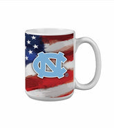 UNC Logo American Flag Mug